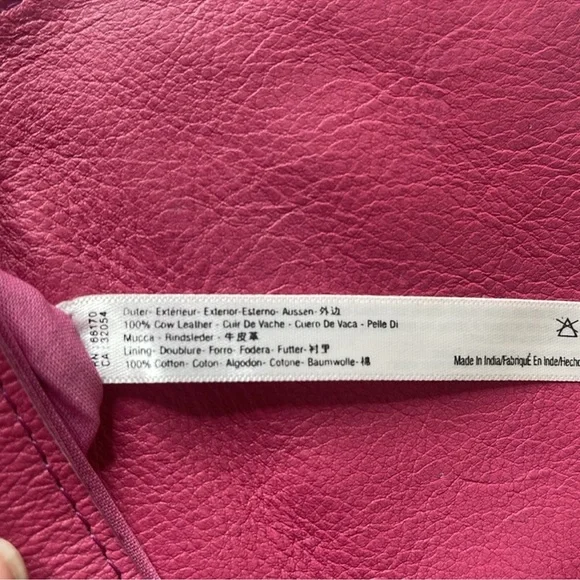 Free People Nicola Crossbody Leather Bag Pink - Picture 13 of 15